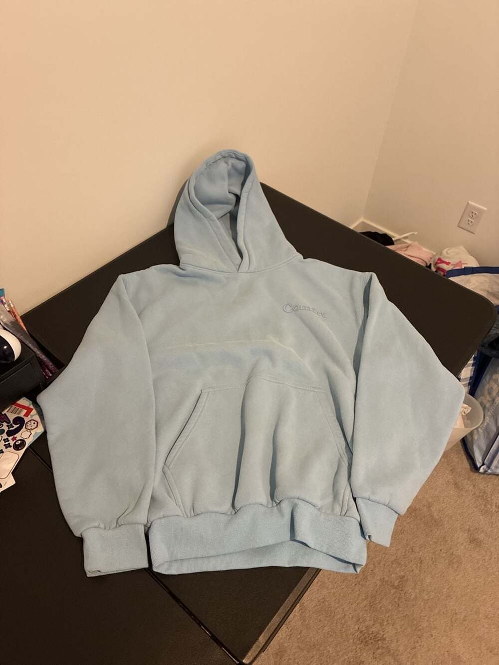 Comfrt Light Blue Essential Hoodie Size XS